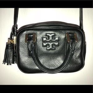 Black Tory Burch Tassel crossbody purse